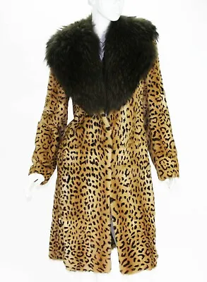 New Versace Fur Mink Leopard Print Coat It. 38 • $3795