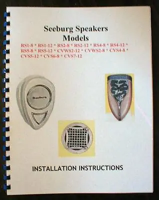 Seeburg Jukebox Speaker Manual • $24.35