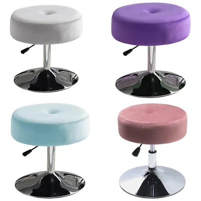 Round Swivel Dressing Table Chairs Vanity Stool Bedroom Makeup Soft Seat Adjust • £39.95