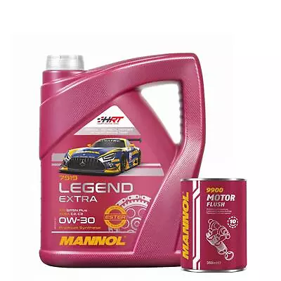 5L MANNOL Legend Extra 0w30 Fully Synthetic Engine Oil+Engine Flush • £30.99