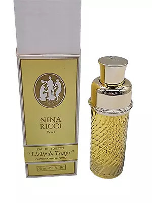 Vintage Nina Ricci L’Air Du Temps Eau De Toilette 2.5 Fl. Oz Spray Perfume 75 ML • $44.98