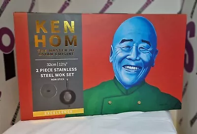 Brand New Piece Stainless Steel Wok Set 32cm KEN HOM • £45