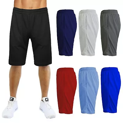 Men's Sport Lightweight Breathable Drawstring Mesh Shorts S-2X NWT Free Shipping • $9.47