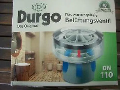 £179.99 • Buy Lot Of 7 New  Durgo Ventilation Valve DN 110 Units Mounting From 6 To 12 Baths