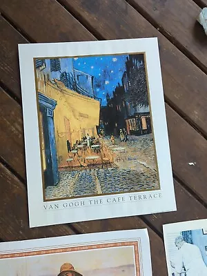 Vintage 1994 Poster Print By Van Gogh - ‘The Cafe Terrace’ Art Post Impressionis • $29.88