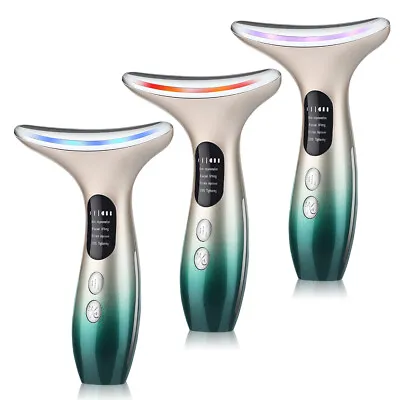 LED Microcurrent Skin Tightening Lifting Device Face Neck Facial Beauty Machine • £15.45