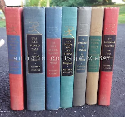 LOT Vintage 7 MODERN Library Books WOOLF HUGO BENNETT FORSTER MAUGHAM ANDERSON • $62.50