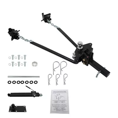 (1 SET) Trailer Weight Distribution Hitch 2-5/16 Inch Ball Sway Control & Shank • $289.99