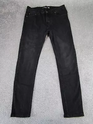 Zara Jeans Mens 32 Black Denim Skinny Fit Casual *Read • $19.99