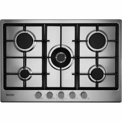 £199 • Buy Baumatic BHIG750X Built In 74cm 5 Burners Gas Hob Stainless Steel