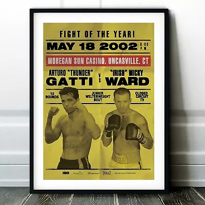 Arturo Gatti Vs. Mickey Ward 2002 Fight Poster | Boxing Wall Art Print UFC • £19.99