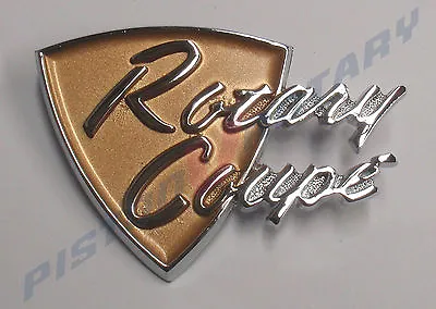 ROTARY COUPE Badge Chrome NEW For MAZDA 10A 13B 12A 1300 1200 1600 R100 RX2 RX3 • $44.95