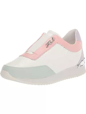 KARL LAGERFELD Womens White Melody Platform Slip On Athletic Sneakers Shoes 9.5 • $33.99