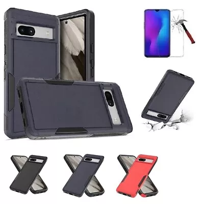 For Google Pixel 7a Slim Hard TPU Cover Case + Tempered Glass • $11.95