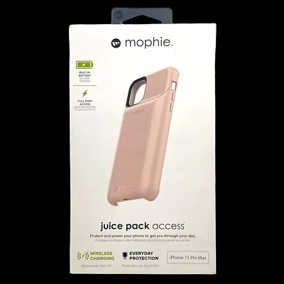 Mophie Juice Pack Access Wireless Charging Case For IPhone 11 Pro Max - Pink • $24.99