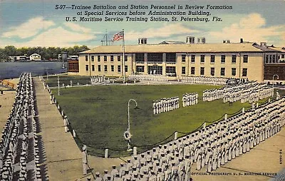 FL 1940’s Florida Battalion At US Maritime Service Center St Petersburg FLA • $9.95