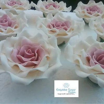 £28.99 • Buy Sugar Roses Wedding Birthday Cake Topper Flower Decoration *multi Buy Pay 1 P&p