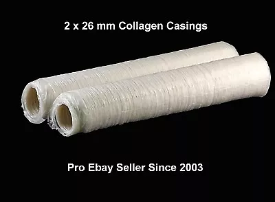 $30 • Buy 34.9 Metres Sausage Skins Casings; Collagen 2 X 26 Mm & 7 Ebooks - Free *EXPRESS