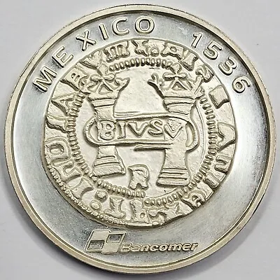 $79.99 • Buy Bancomer Mexico  Primera Moneda De America  .999 Fine 1.62oz Silver Medal