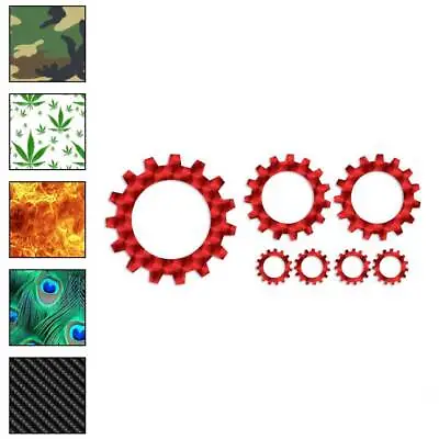 Set Of Gears Steampunk Vinyl Decal Sticker 40 Patterns & 3 Sizes #338 • $5.17