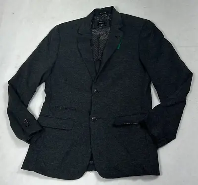 7 Diamonds Kent Blazer Dark Gray Long Sleeve Single Breasted Mens Size Medium • $35.99