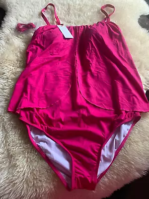 Magisculpt Swimsuit Swimming Costume/dress Pink/cerise Size 16*new*firm Control • £24.99