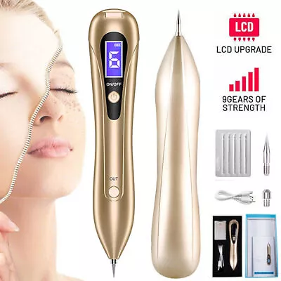 USB LCD Laser Skin Tag Freckle Wart Dot Mole Remove Pen Dark Spot Tattoo Removal • $17.93