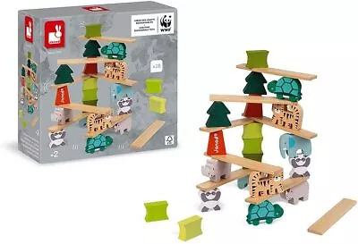 £17.50 • Buy Janod WWF Animal Stacking Game Kids Wooden Balancing Educational Game Toy