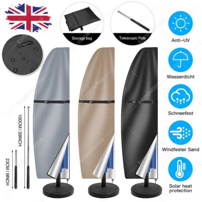 £9.69 • Buy Waterproof Parasol Banana Umbrella Cover Cantilever Outdoor Garden Patio Shield
