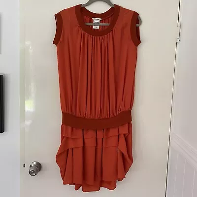 Chloe Vintage Dress Drop Waisted Size 8 - 10 Burnt Orange Colour • $30