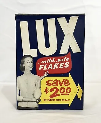 Vintage 1950’s NOS Unopened LUX Detergent Advertising Box W Sweater Offer Woman • $49.99