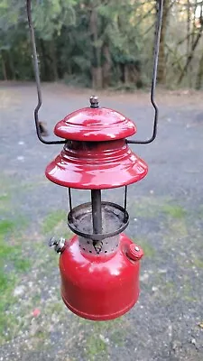 Vintage 60s 200a Red Coleman Lantern No Glass • $90