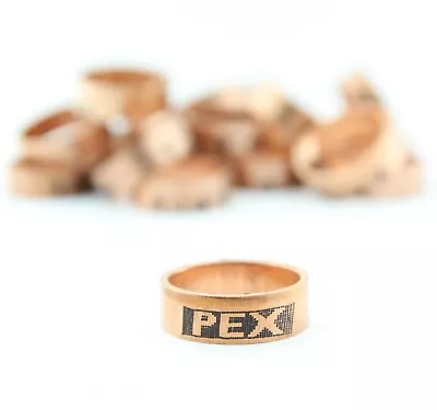 (100) 1/2  PEX Copper Crimp Rings By Sioux Chief  Made In USA 649X2 Lead Free • $17.35