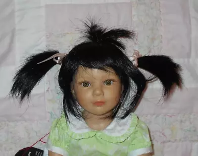 Monique SU-MEI Wig SIZE 10/11 BLACK Ponytail Wig With Bangs NWT • $14.99