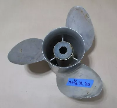 Mercury Or Yamaha 150 175 200 225 Hp Propeller 14 1/4 X 20 P Stainless Steel • $100