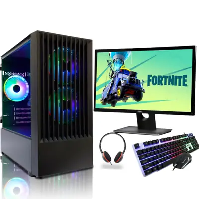 CS Fast Desktop Gaming PC Computer Bundle Intel Core I5 16GB 1TB GT730 Windows10 • £284.99