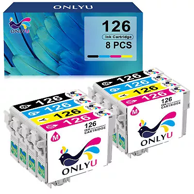 Non-OEM  T126 Series 8PK (2 SETS) Ink For Epson 126 Use With Workforce WF-352 • $27.89