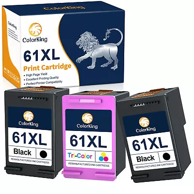 61 XL 61XL Ink Cartridges For HP Officejet 4630 4632 4634 4635 2620 2621 Printer • $14.99