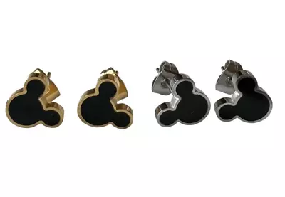 Mickey Mouse Stainless Steel Stud Earrings • $8.95