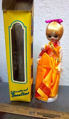 MISS ARGENTINA 10  Miss Universe International Beauties Doll New In Box 1970s • $14.99