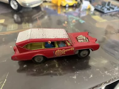 Monkees GTO Monkee Mobile Diecast Car 1/64 4 Band Figs 1960s Husky Missing Tire • $20