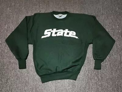 Vintage 90's Steve & Barry's Michigan State Spartan's Premium Sweater Men's S • $29.99