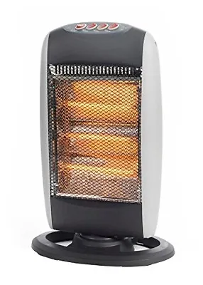 £44.99 • Buy Portable Oscillating 1200W Halogen Heater / Electric Fire With 3 Heat Settings