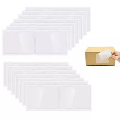 Self Adhesive Pocket 40Pcs Adhesive Plastic Card Sleeves 13.5 * 9.5cm Self-... • $23.88