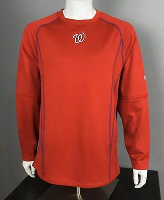 Washington Nationals Red Performance On Field Practice Fleece Pullover • $40