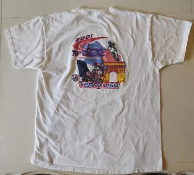 Vintage 2001 ISDE Six Days Enduro 76th ISDE T Shirt White Size Large XL AMA • $30