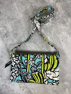 Vera Bradley ISLAND BLOOMS Crossbody Organizer Wallet • $16.99