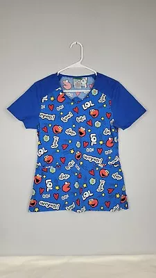 Sesame Street Elmo Scrub Shirt Blue SZ(XS) • $12.50