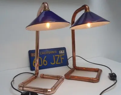 Desk Bedside Copper Lamp Industrial Machine Factory Vintage Retro Style & Dimmer • $123.18