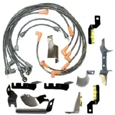 MoPar Date-Coded Spark Plug Wire & Bracket Set For 1969 MoPar B-Body 383/440 • $237.88